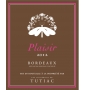�tiquette de Les Vignerons de Tutiac - Plaisir - Ros�