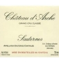 �tiquette de Ch�teau d' Arche - Sauternes 