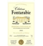�tiquette de Ch�teau Fontarabie 