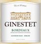 tiquette de Ginestet - Bordeaux - Blanc