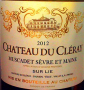 �tiquette de Ch�teau du Cleray - Muscadet 