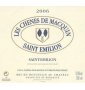 �tiquette de Les Ch�nes De Macquins