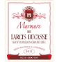 �tiquette de Murmure de Larcis Ducasse