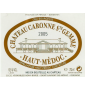 �tiquette de Ch�teau Caronne Sainte Gemme 