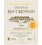 �tiquette de Ch�teau Haut-Mondain - Bordeaux 
