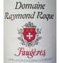 tiquette de Domaine Raymond Roque - Faugres - Rouge 