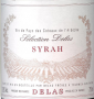 �tiquette de Delas - Syrah