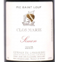 �tiquette de Clos Marie - Simon 