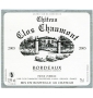 �tiquette de Ch�teau Clos Chaumont - Bordeaux Blanc 