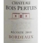�tiquette de Ch�teau Bois Pertuis 