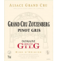 �tiquette de Armand Gilg - Pinot Gris - Zotzenberg
