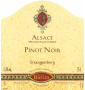 �tiquette de Agathe Bursin - Pinot Noir - Strangenberg