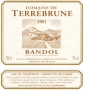 �tiquette de Domaine de Terrebrune - Bandol rouge 