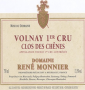 tiquette de Domaine  Ren Monnier - Clos des Chnes 