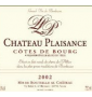 �tiquette de Ch�teau Plaisance - C�tes de Bourg 