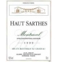 �tiquette de Ch�teau Haut Sarthes - Montravel 