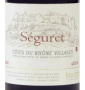 �tiquette de S�guret  - C�tes du Rhone Villages - Rouge