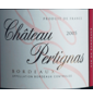 �tiquette de Ch�teau Pertignas 