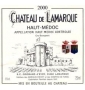 �tiquette de Ch�teau de Lamarque 